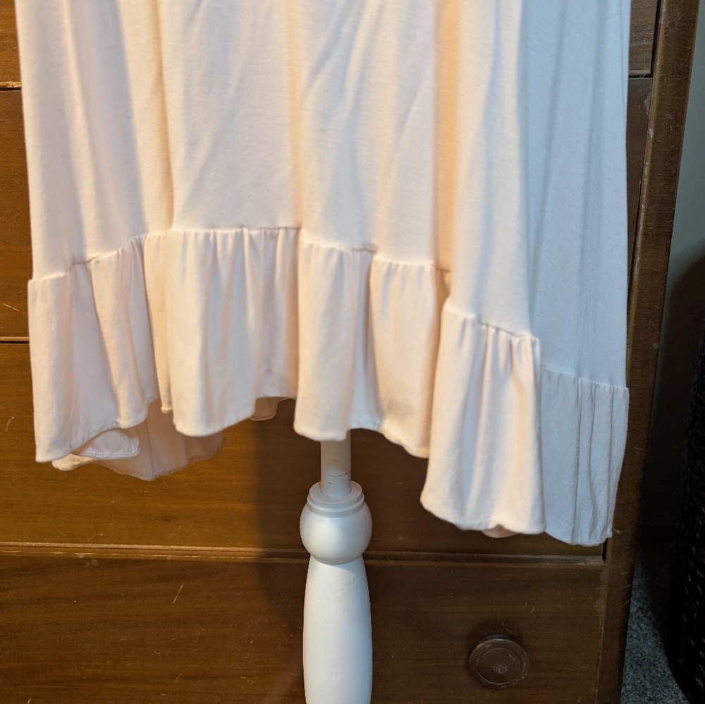 AGNES & DORA Boutique Bought Swing Dress w/ Bottom Ruffle Summer Mini - Picture 4 of 10